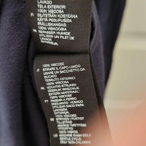 & Other Stories Navy Blue Midi Dress - Picture 8 of 8